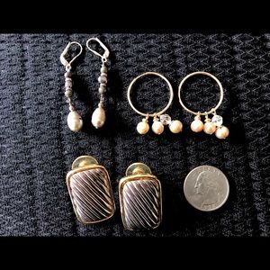 3 pair earrings never worn